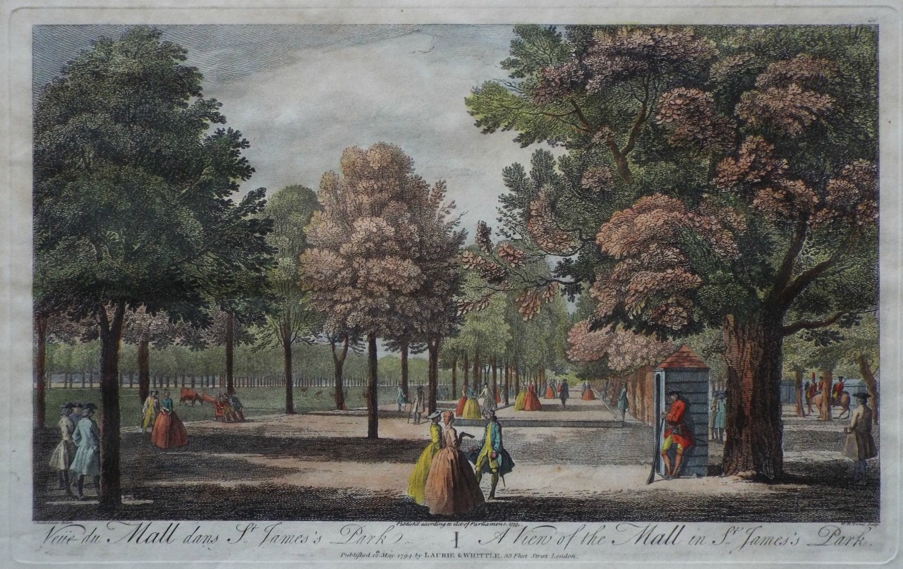 Print - A View of the Mall in St. James's Park. - Toms